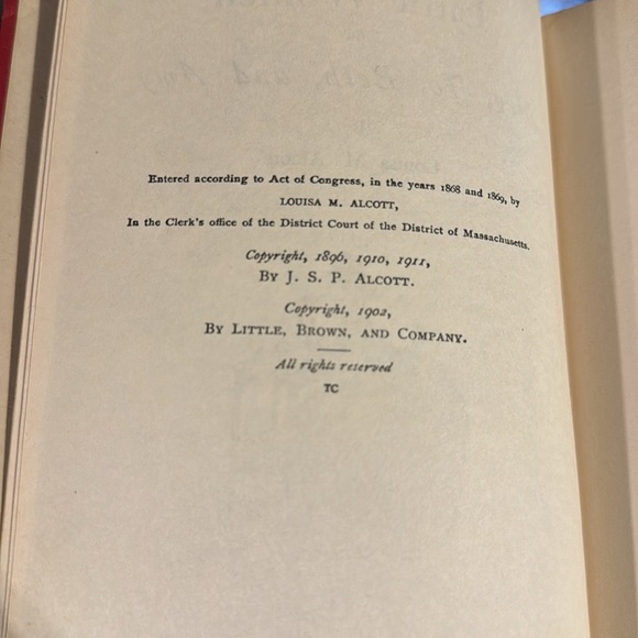 Vintage Rare 1902 Copy Louisa May Alcott’s”Little Women”See Photos for condition - Picture 14 of 16